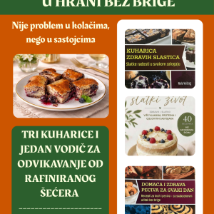 3 kuharice, 100 recepata + vodič za život bez šećerne ovisnosti PDF